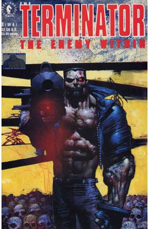 Terminator: The Enemy Within 3 published by Dark Horse with cover art by Simon Bisley