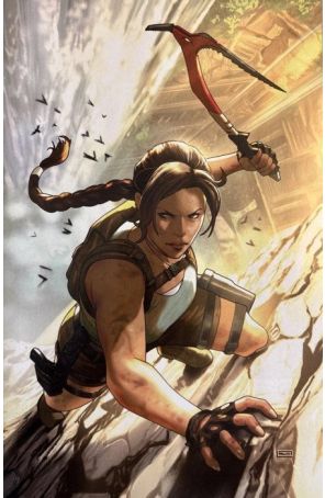 Tomb Raider: Sacred Artifacts 1A published by Dark Horse with cover art by Taurin Clarke