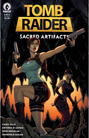 Tomb Raider: Sacred Artifacts 3 published by Dark Horse with cover art by Antonio Di Caprio