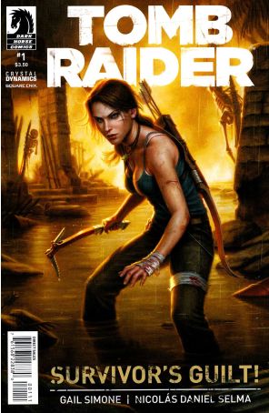Tomb Raider 1 published by Dark Horse with cover art by Daniel Dos Santos