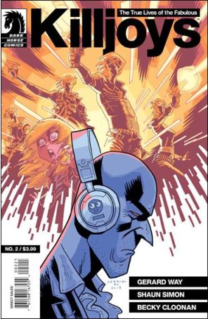 The True Lives of the Fabulous Killjoys 2A published by Dark Horse with cover art by Gabriel Bá