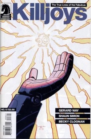 The True Lives of the Fabulous Killjoys 6A published by Dark Horse with cover art by Gabriel Bá