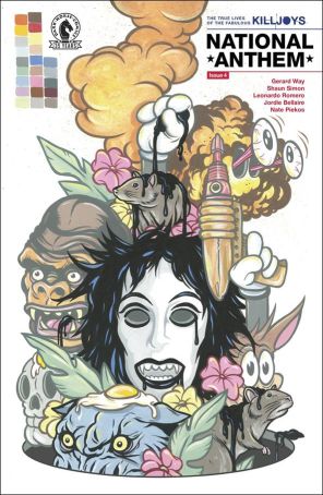 True Lives of the Fabulous Killjoys: National Anthem 4C published by Dark Horse with cover art by Steve Seeley