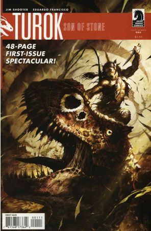 Turok, Son of Stone (3rd Series) 1 published by Dark Horse with cover art by Raymond Swanland