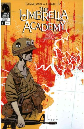 Umbrella Academy: Dallas 5 published by Dark Horse with cover art by Gabriel Bá