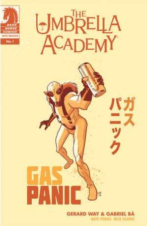 Umbrella Academy: Hotel Oblivion 1B published by Dark Horse with cover art by Gabriel Ba