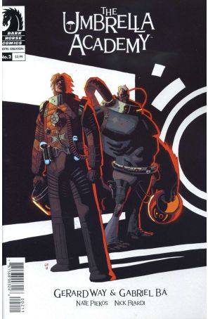 Umbrella Academy: Hotel Oblivion 2A published by Dark Horse with cover art by Gabriel Ba