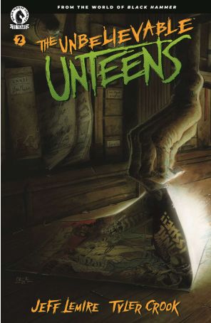 The Unbelievable Unteens 2A published by Dark Horse with cover art by Tyler Crook