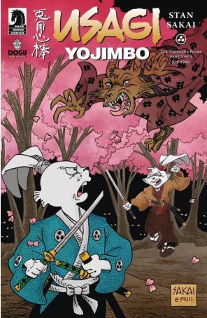 Usagi Yojimbo: Ten Thousand Plums 2A published by Dark Horse with cover art by Stan Sakai