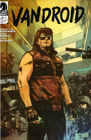 Vandroid 2 published by Dark Horse with cover art by Tommy Lee Edwards