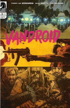 Vandroid 3 published by Dark Horse with cover art by Tommy Lee Edwards