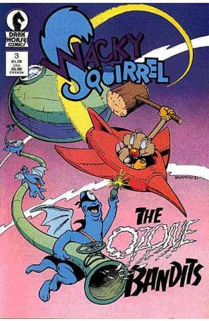 Wacky Squirrel 3 published by Dark Horse with cover art by Jim Bradrick