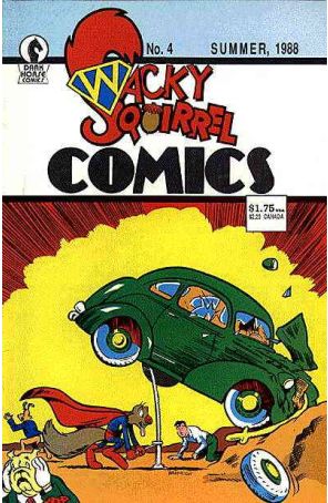 Wacky Squirrel 4 published by Dark Horse with cover art by Jim Bradrick