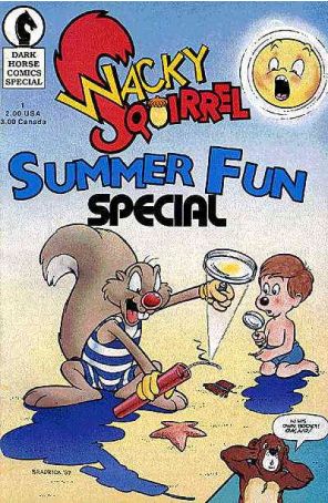 Wacky Squirrel Summer Special 1 published by Dark Horse with cover art by Jim Bradrick