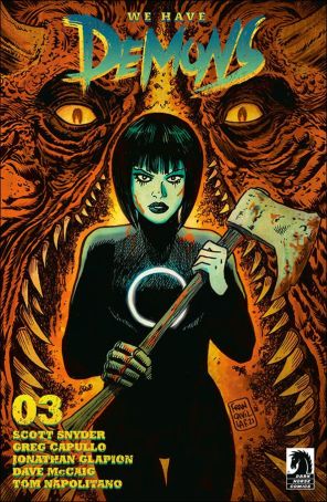 We Have Demons 3A published by Dark Horse with cover art by Francesco Francavilla