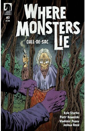 Where Monsters Lie: Cull-De-Sac 3A published by Dark Horse with cover art by Piotr Kowalski