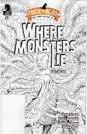 Where Monsters Lie: Cull-De-Sac Holiday Special 1 published by Dark Horse with cover art by Piotr Kowalski