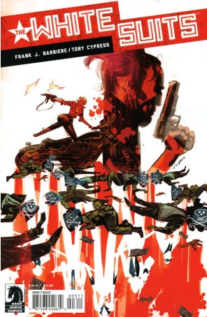The White Suits 3 published by Dark Horse with cover art by Toby Cypress