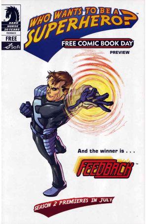 Who Wants To Be A Superhero? Free Comic Book Day Preview FCBD 2007 published by Dark Horse with cover art by Guilherme Balbi