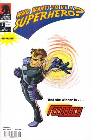 Who Wants To Be A Superhero? 1 (Newsstand) published by Dark Horse with cover art by Guilherme Balbi