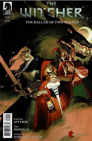 Witcher: The Ballad of Two Wolves 1A published by Dark Horse with cover art by Miki Montllo