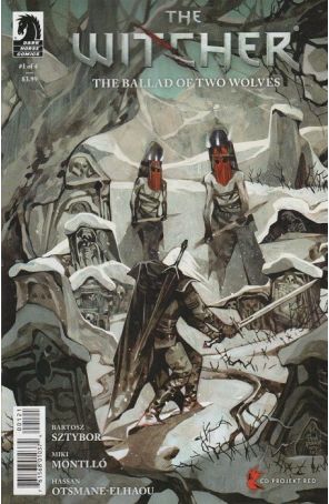 Witcher: The Ballad of Two Wolves 1B published by Dark Horse with cover art by Jakub Rebelka