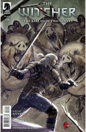 Witcher: The Ballad of Two Wolves 1D published by Dark Horse with cover art by David Lopez