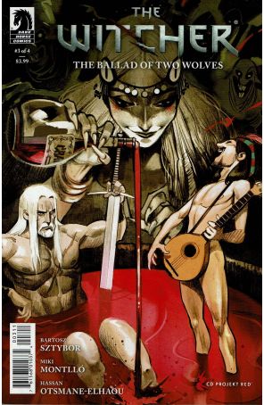 Witcher: The Ballad of Two Wolves 3A published by Dark Horse with cover art by Miki Montllo