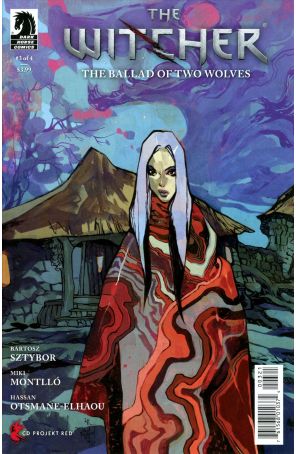 Witcher: The Ballad of Two Wolves 3B published by Dark Horse with cover art by Jakub Rebelka