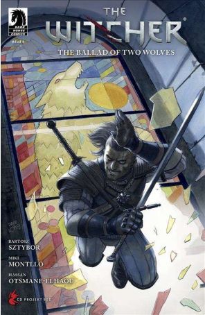Witcher: The Ballad of Two Wolves 4D published by Dark Horse with cover art by David Lopez