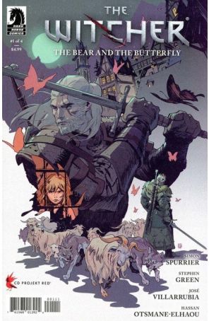 Witcher: The Bear and the Butterfly 1A published by Dark Horse with cover art by Stephen Green