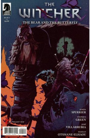 Witcher: The Bear and the Butterfly 4 published by Dark Horse with cover art by Stephen Green