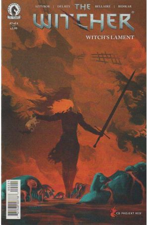 Witcher: Witch's Lament 2B published by Dark Horse with cover art by Anato Finnstark