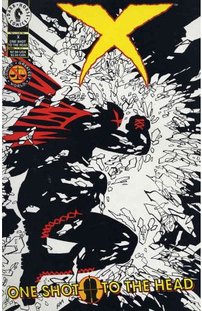 X: One Shot to the Head 1 published by Dark Horse with cover art by Frank Miller
