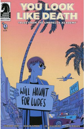 You Look Like Death: Tales From the Umbrella Academy 1B published by Dark Horse with cover art by I. N. J. Culbard