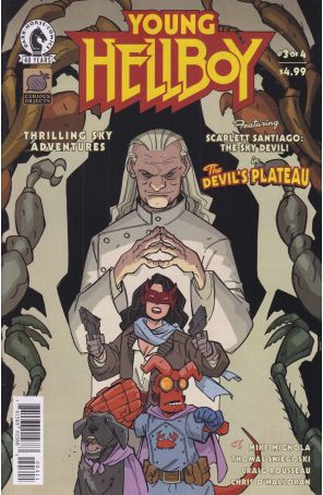 Young Hellboy: Thrilling Sky Adventures 3A published by Dark Horse with cover art by Craig Rousseau