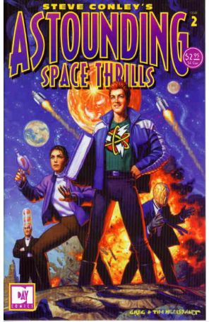 Astounding Space Thrills 2 published by Day One with cover art by Greg Hildebrandt and Tim Hildebrandt
