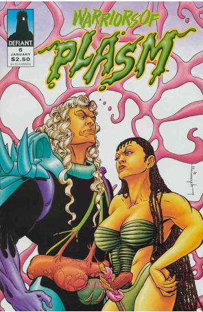 Warriors of Plasm 6 published by Defiant with cover art by David Lapham