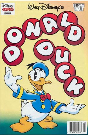 Donald Duck (Walt Disney's) 280 (Newsstand) published by Gladstone with cover art by Al Taliaferro
