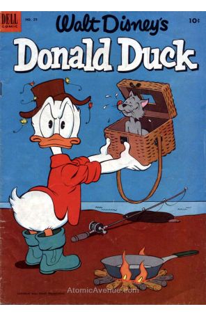Donald Duck (Walt Disney's) 29 published by Dell with cover art by Carl Barks
