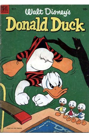 Donald Duck (Walt Disney's) 31 published by Dell with cover art by Paul Murry