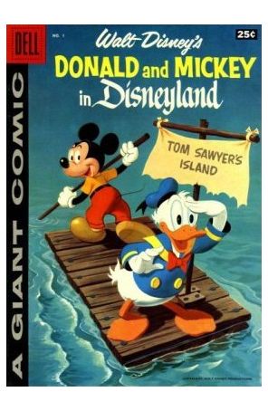 Donald and Mickey in Disneyland 1 published by Dell