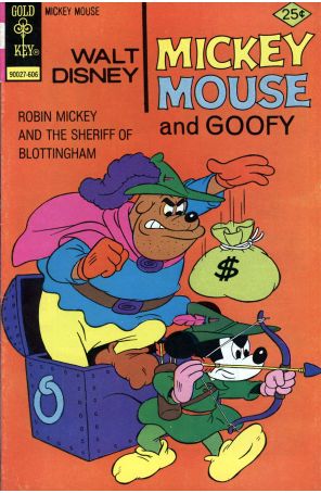 Mickey Mouse (Walt Disney's) 163 published by Gold Key with cover art by Paul Murry