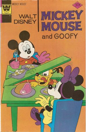 Mickey Mouse (Walt Disney's) 166A published by Gold Key with cover art by Paul Murry