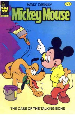 Mickey Mouse (Walt Disney's) 216 published by Whitman with cover art by Paul Murry