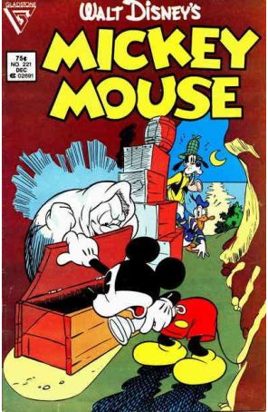 Mickey Mouse (Walt Disney's) 221 published by Gladstone with cover art by Daan Jippes