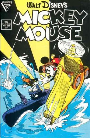 Mickey Mouse (Walt Disney's) 234 published by Gladstone with cover art by Daan Jippes