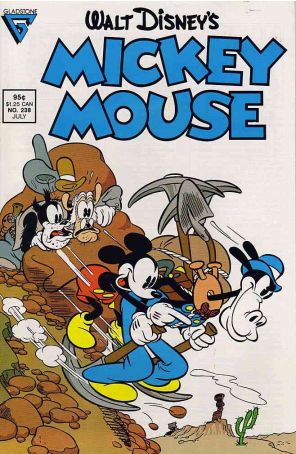 Mickey Mouse (Walt Disney's) 238 published by Gladstone with cover art by Daan Jippes