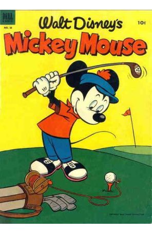 Mickey Mouse (Walt Disney's) 30 published by Dell with cover art by Dick Moores