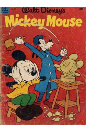 Mickey Mouse (Walt Disney's) 35 published by Dell with cover art by Dick Moores